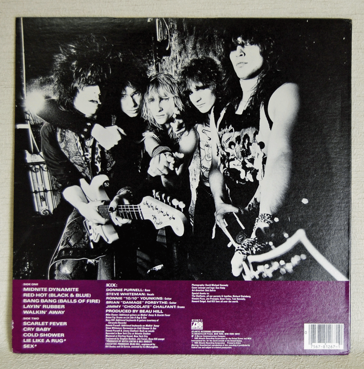 LP●KIX/MIDNITE DYNAMITE/ATLANTIC 7 81267-1　ミッドナイト・ダイナマイト_画像2