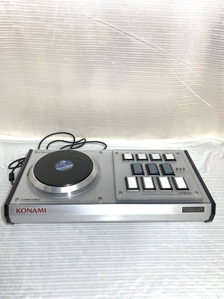 KONAMI beatmania IIDX 専用コントローラ BF001 コントローラー コナミ ターンテーブル 7鍵盤 ファンクションボタン4個 Y5_画像1