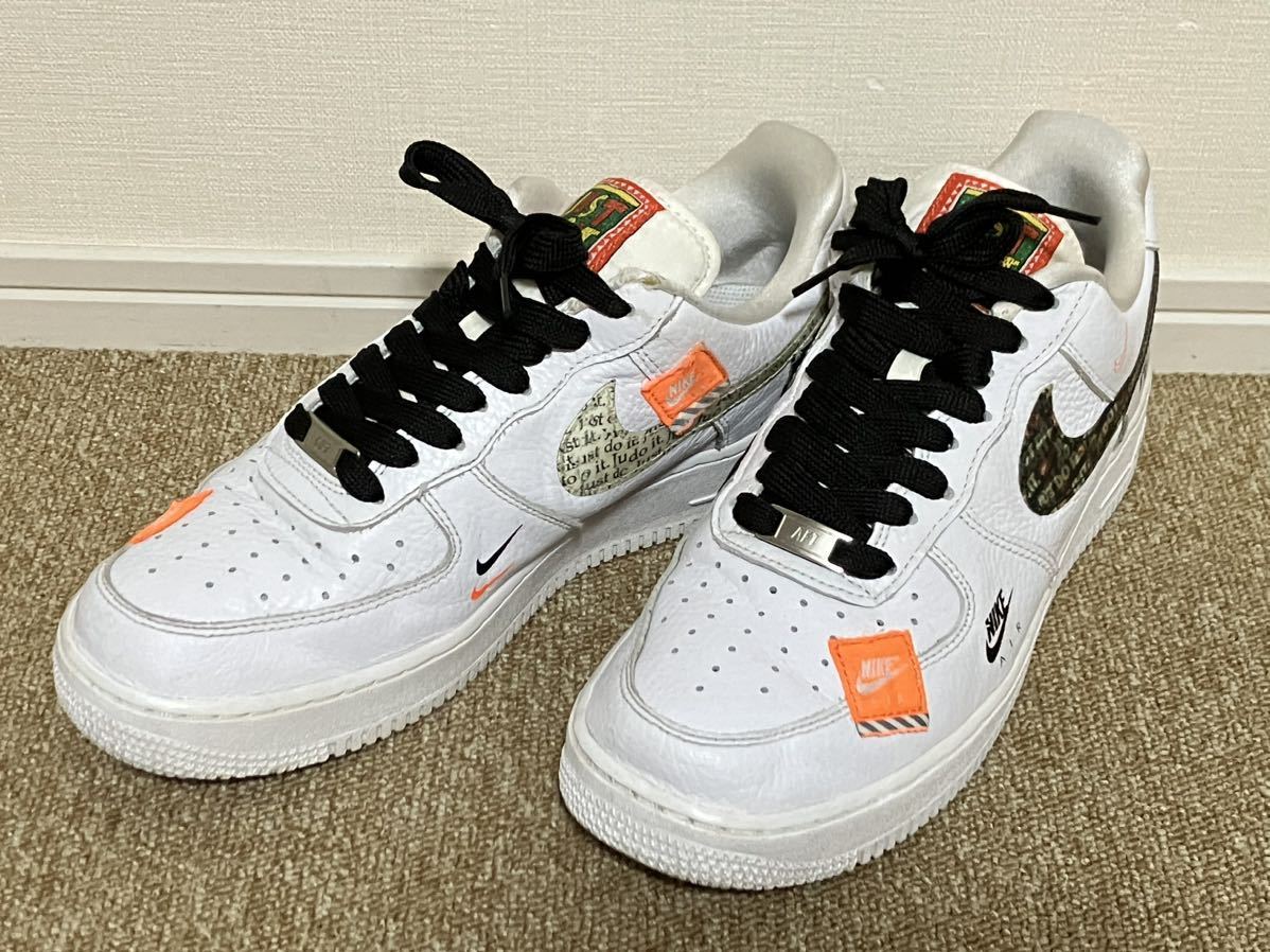 G466☆送料無料☆NIKE/ナイキ『AR7719-100』AIR FORCE 1 PRM JDI/エアフォース1プレミアム サイズ 27.5CM 現状品 中古スニーカー_画像1