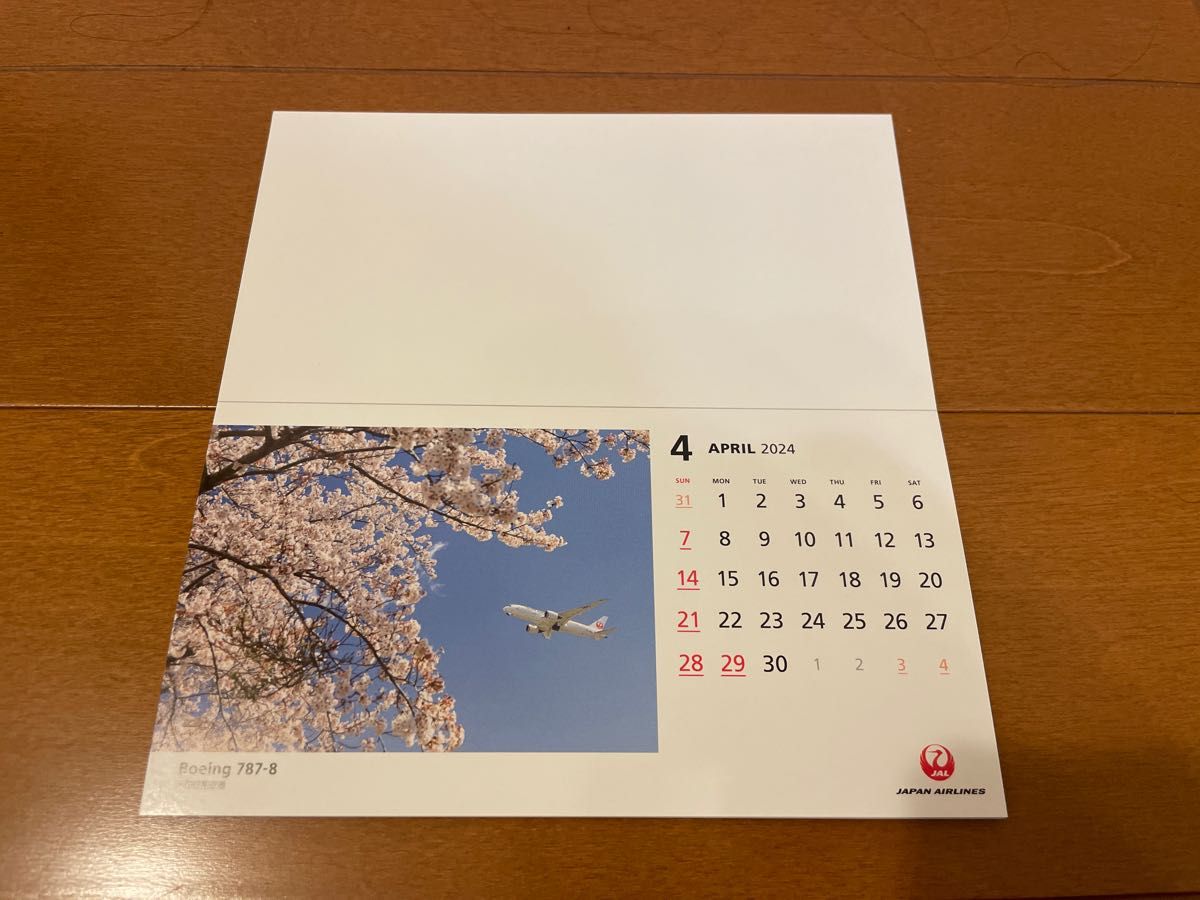 JAL卓上カレンダー/2024年版