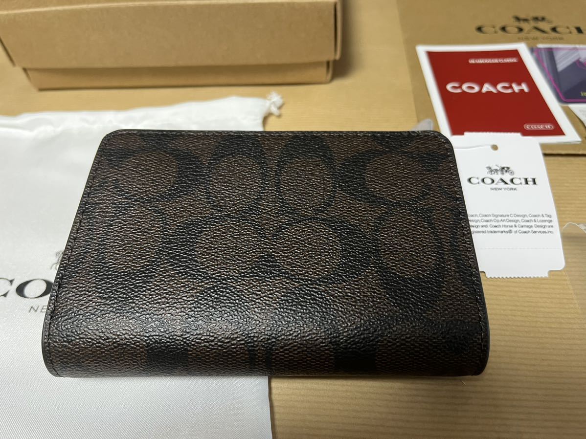 COACH 二つ折り財布　CL474 シグネチャー　アウトレット品_画像4