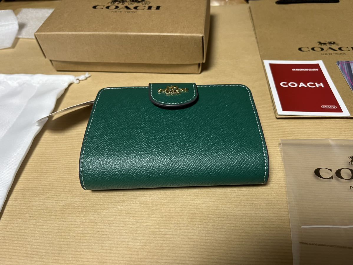 新品未使用 正規品 COACH コーチ 6390 二つ折り財布 ミディアム