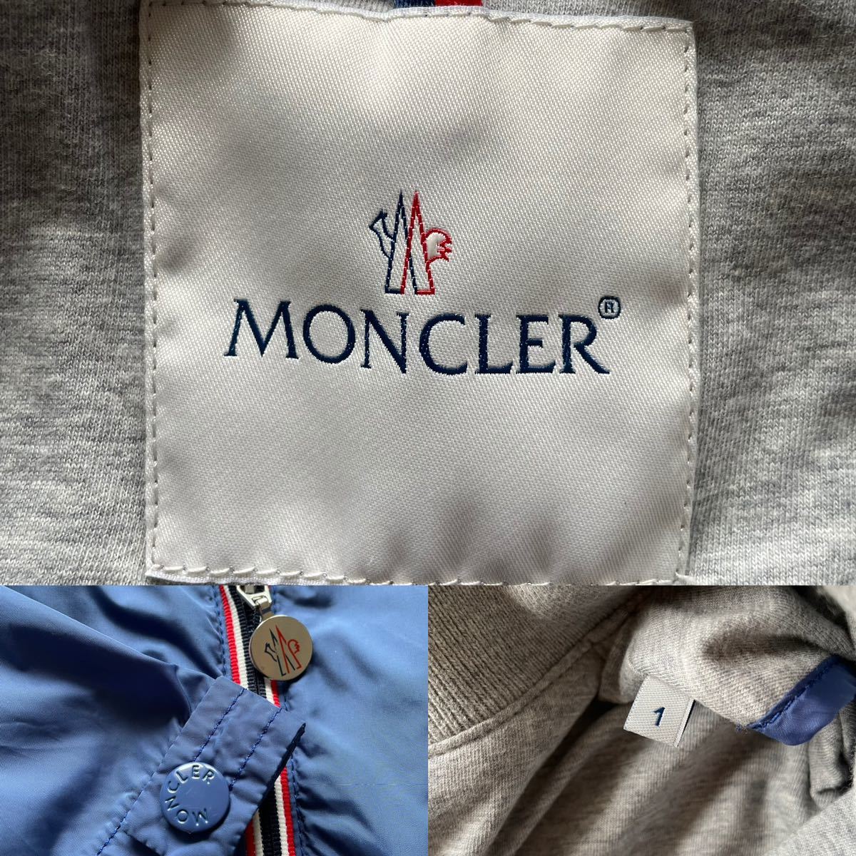 モンクレール【圧倒的存在感】MONCLER マウンテンパーカ Urville Giubbotto Lサイズ相当 パッカブル ブルゾン ジャケット 金具 ワッペン_画像9