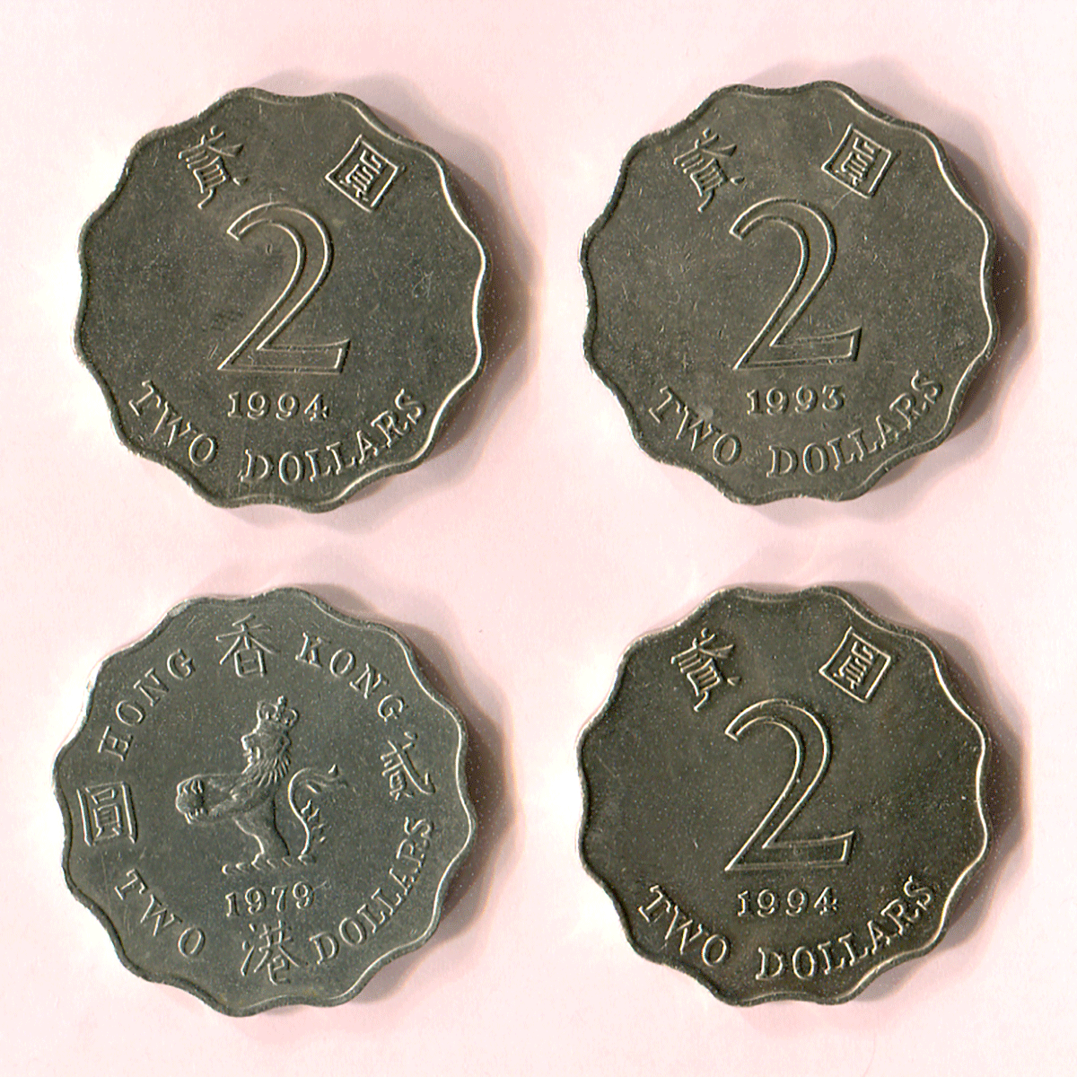 “海外錢幣”香港硬幣套裝19點&lt;10美元，5美元，2美元，1美元，50美分，20美分，10美分&gt;幣幣    原文:《海外硬貨》香港 硬貨 セット 19点 ＜10ドル、5ドル、2ドル、1ドル、50セント、20セント、10セント＞ COIN コイン