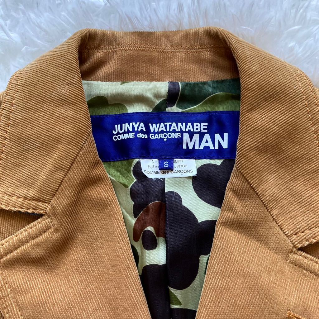 【お洒落の極み】コムデギャルソン ジュンヤワタナベマン COMME des GARCONS JUNYA WATANABE MAN チェスターコート カシミア コーデュロイ_画像2