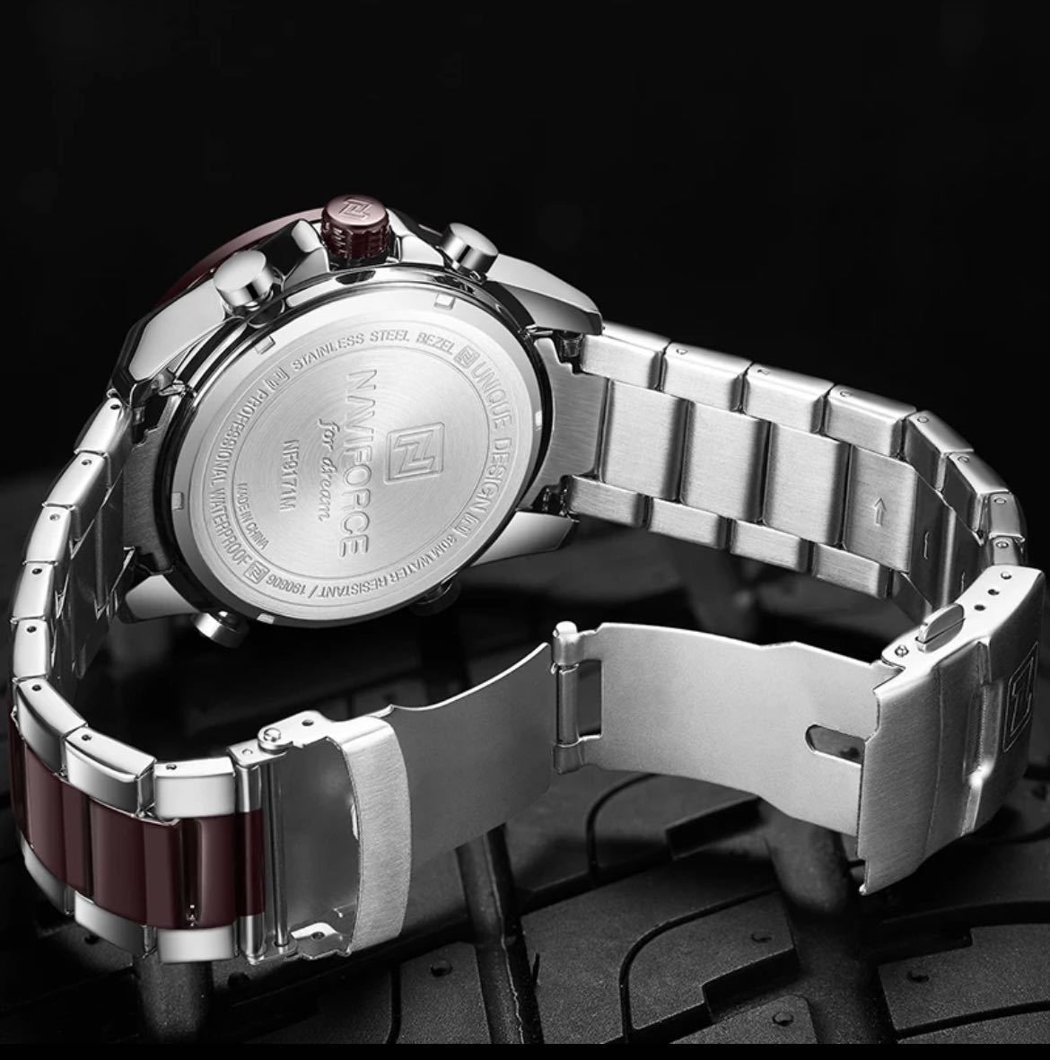 新品$男性腕時計トップブランドの高級スポーツ led デュアルディスプレイ男性時計陸軍軍事防水フル鋼腕時計新_画像5