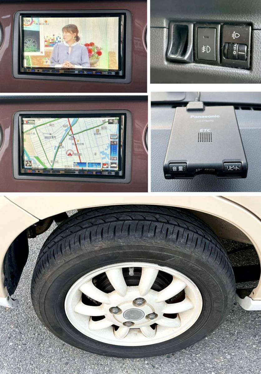 ◇平成19年スズキラパンルーフ白車検6年4月まで! 機関良好! ナビ