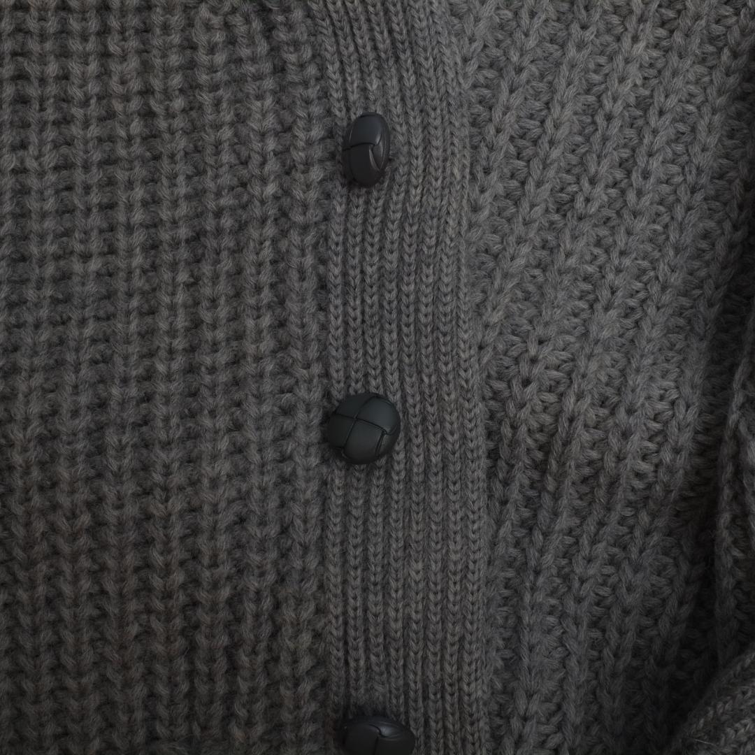 LAKE LAND Knitwear カーディガン レイクランド イギリス製 ローゲージ ラグラン サイズM くるみボタン ヴィンテージ 厚手#918_画像10