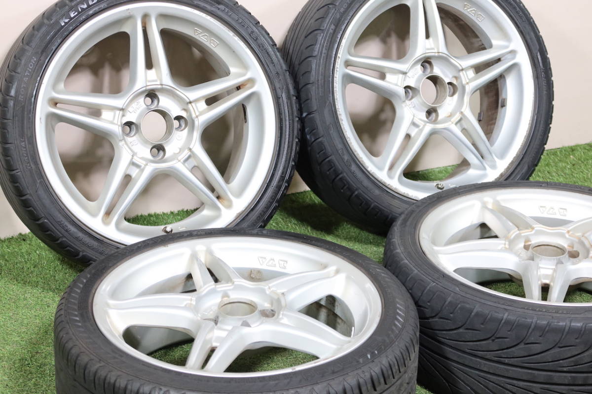 ＜希少ホイール＞BWA RACING 17in 7J+33 PCD100 4H 215/40R17 ミニクーパー(R56/R53/R50) VWポロ デミオ ヴィッツ bB キューブ マーチ 等_画像2