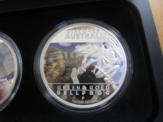 シルバーカラーコイン オーストラリア ディスカバー　オーストラリアコインプログラム２０１２年 銀貨プルーフ ５枚入り_画像6