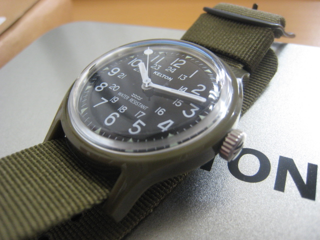 未使用 KELTON 手巻き ミリタリー メンズ 腕時計 タイメックスのフランス進出モデル ケルトン_画像4