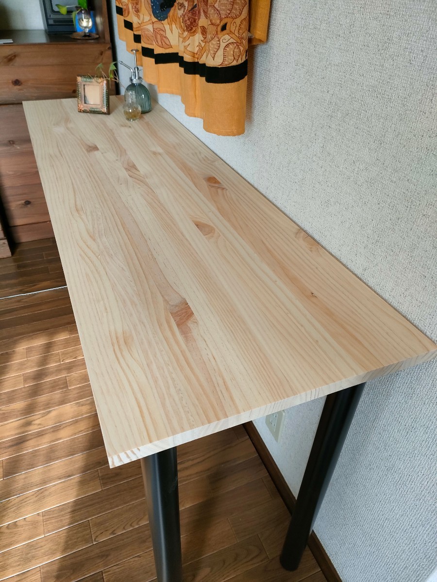 140×45×71 カウンターテーブル・アイアンレッグ《ナチュラル》 140×45×71 カウンターテーブル・アイアンレッグ《ナチュラル》