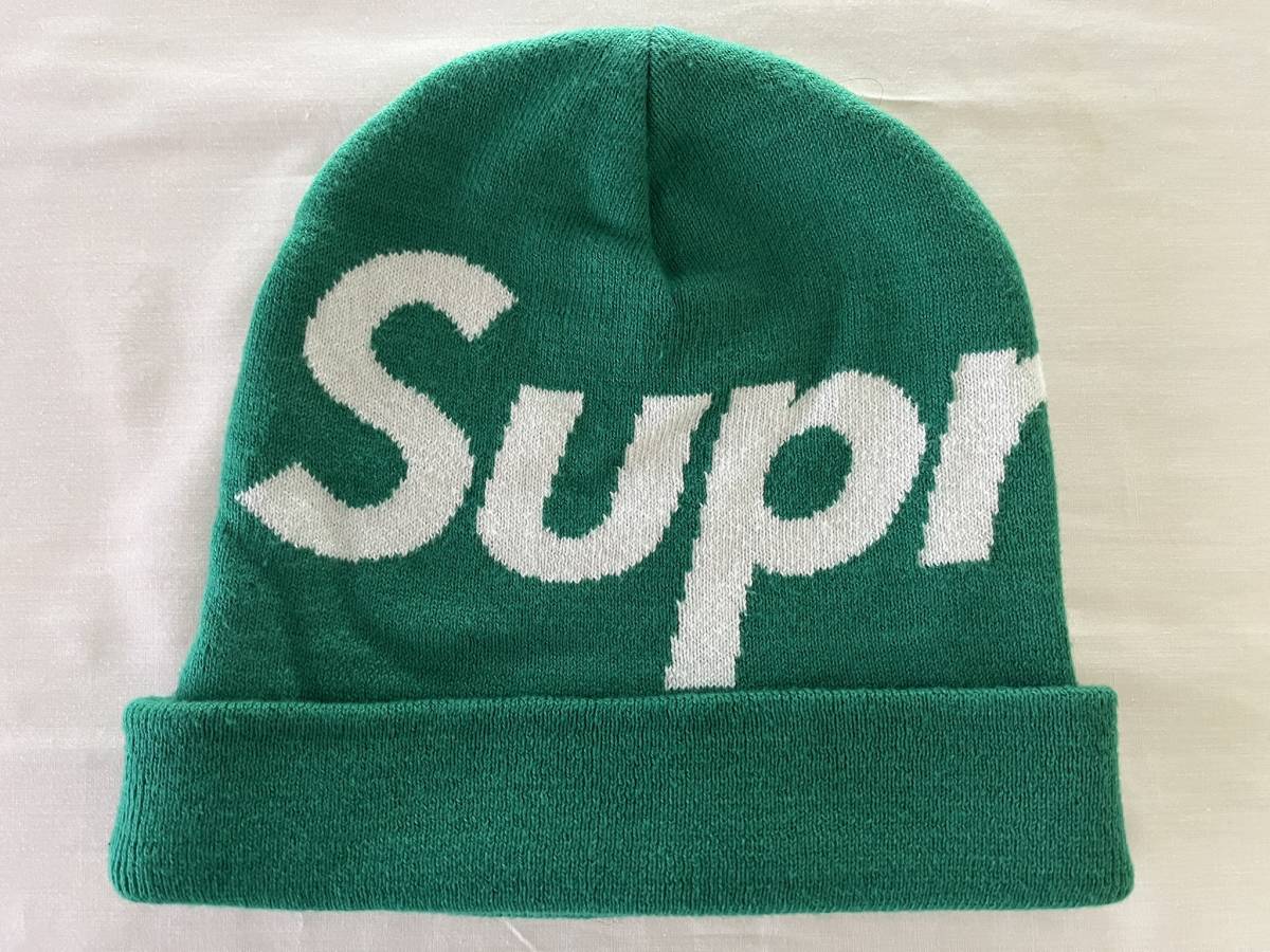 Supreme 16fw Big Logo Beanie シュプリーム ビッグロゴ ビーニー グリーン 緑_画像1