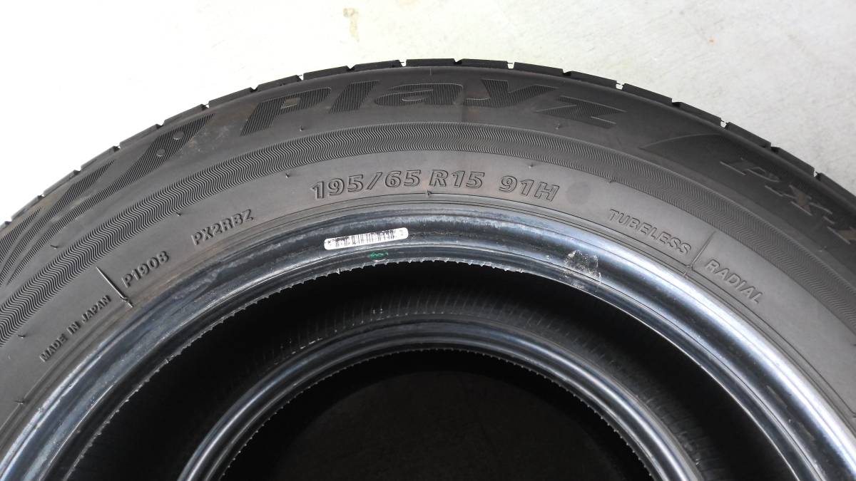 ☆★195/65R15　BRIDGESTONE　Playz　PX-RVⅡ　22年製造　2本セット　中古品★☆_画像4