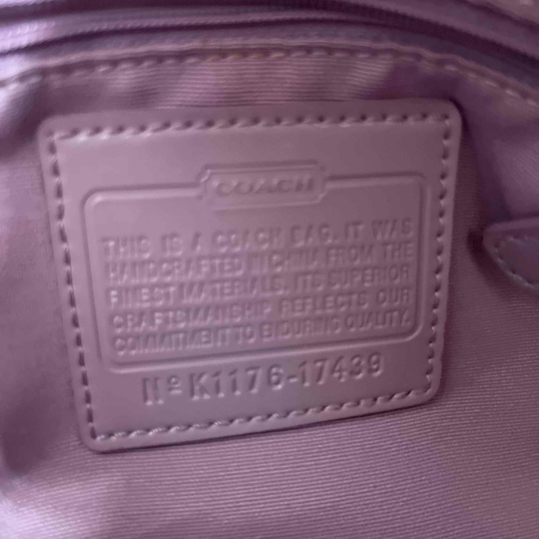 美品COACH コーチショルダーバッグハンドバッグシグネチャーブラウン茶