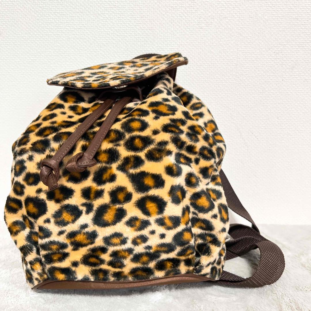 美品希少 レアバックパックリュックブラウン茶ヒョウ柄|Yahoo!フリマ