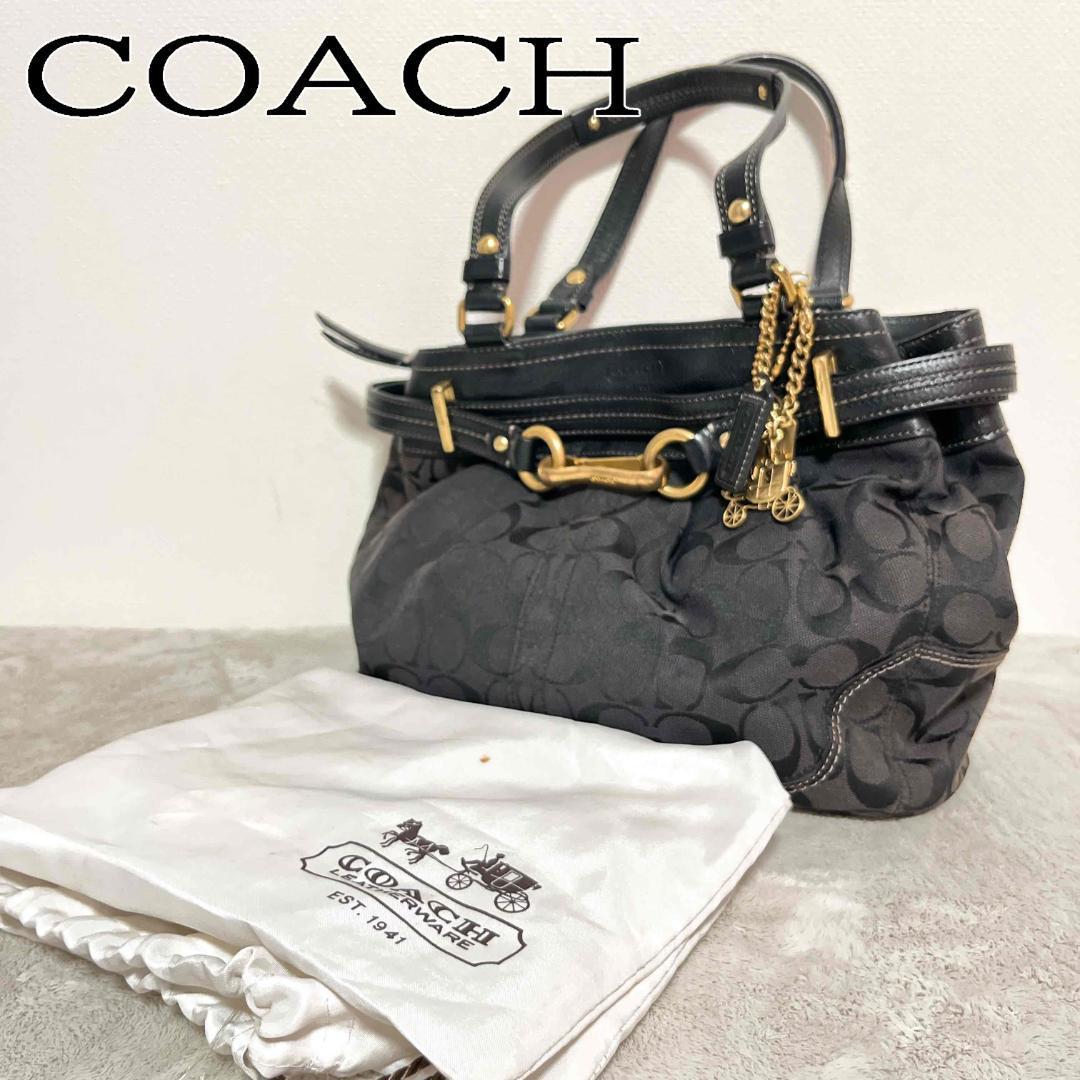 美品】COACH コーチ ハンドバッグ-