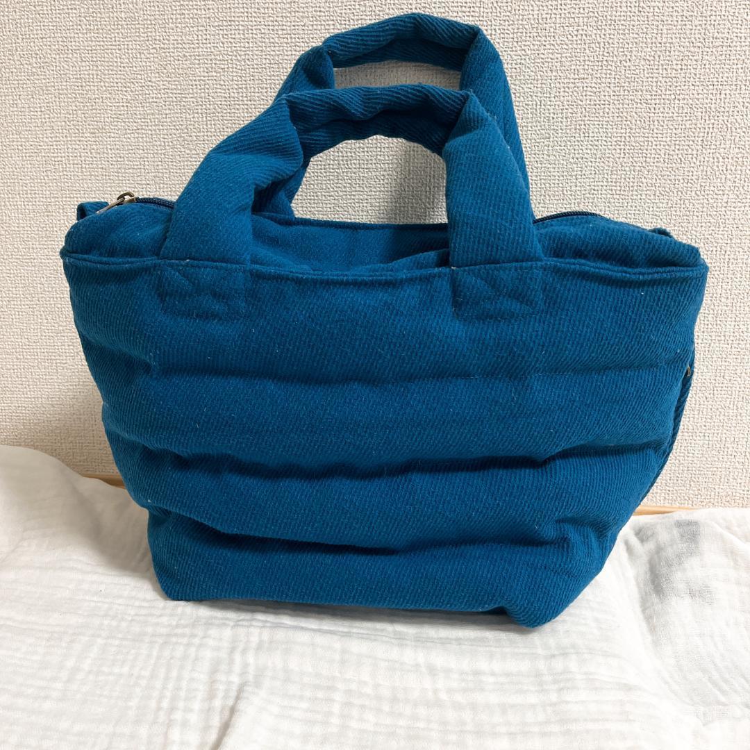 美品ROOTOTE ルートート セミショルダーバッグ/トートバッグ ブルー/青