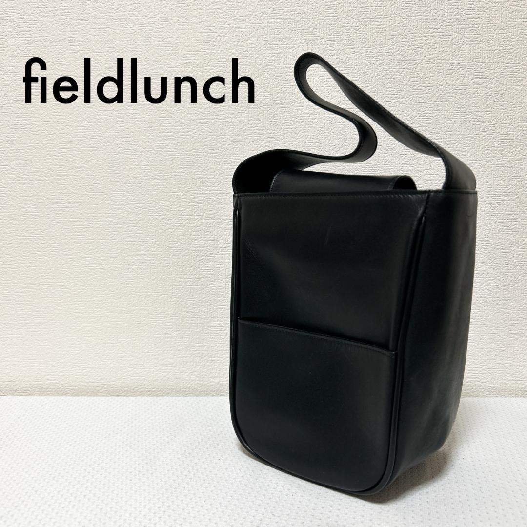 美品fieldlunch レア ハンドバッグ/トートバッグ ブラック黒_画像1