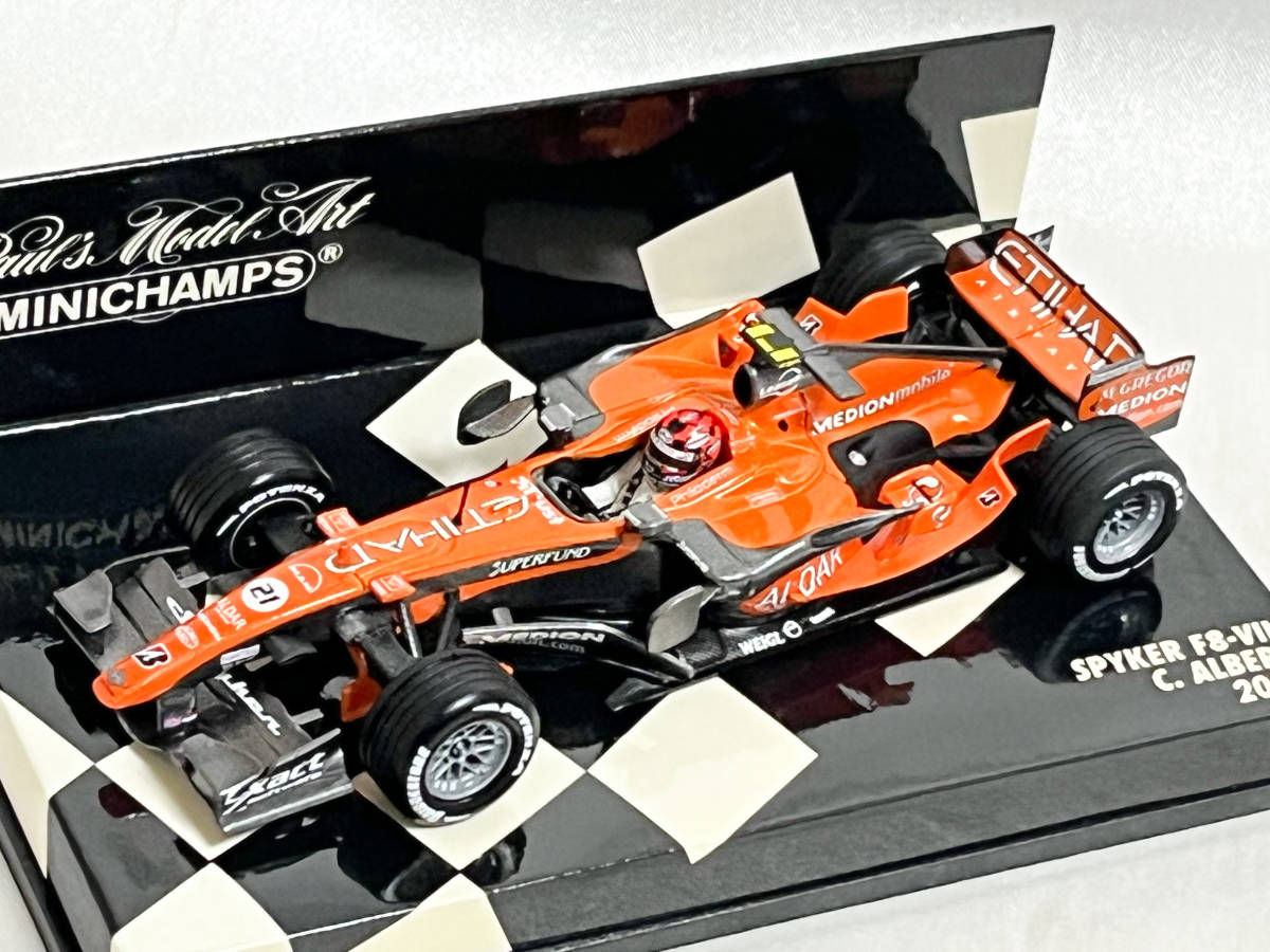 ミニチャンプス 1/43 スパイカー F8-Ⅶ F1グランプリ 2007 クリスチャン・アルバース_画像6