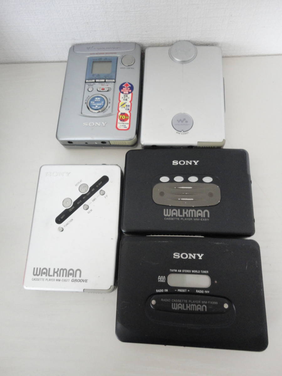 カセットテープ ウォークマン WALKMAN sony wm-ex677 wm-ex811 wm-ex921 wm-GX788 wm-fx999 set セット junk ジャンク_画像1