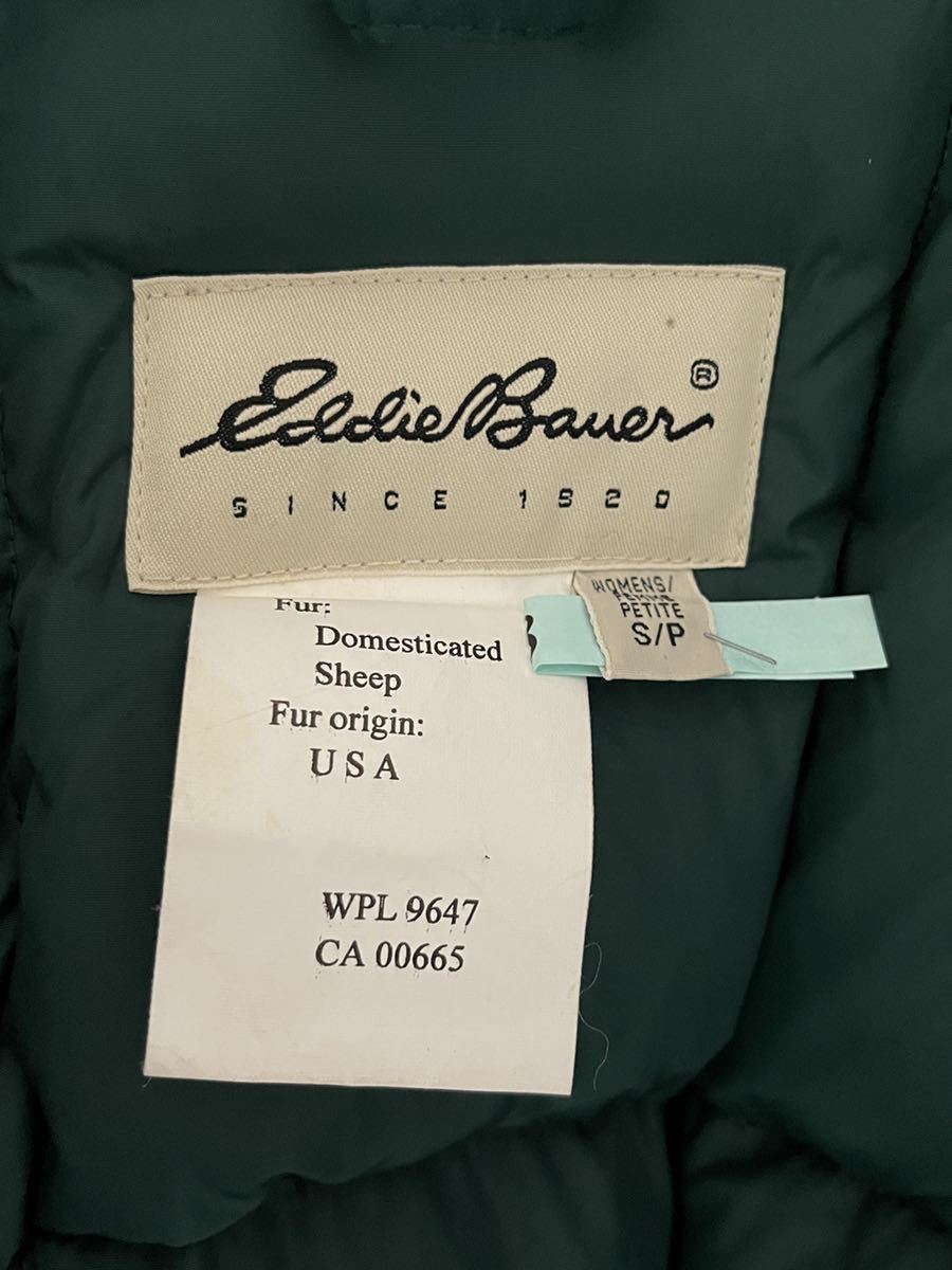 8-879 名作 グースダウン EDDIE BAUER POLAR PARKA 250142 超オーバースペック ダウンジャケット サイズ S/P表記/M-L相 実寸参照_画像9