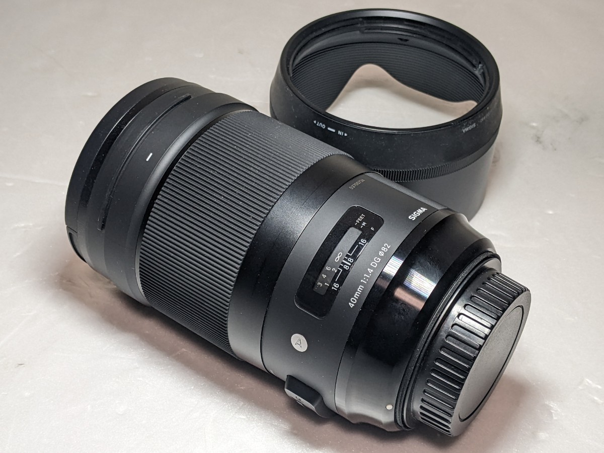 SIGMA シグマ 40mm F1.4 DG HSM Art オートフォーカス 一眼レフ用単焦点レンズ カメラ レンズ_画像1