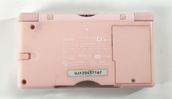Nintendo ニンテンドー DS Lite ライト USG-001 ノーブル ピンク PINK 本体 任天堂 人気 ゲーム機 生産終了品 稼働確認済み【中古】4618C_画像5