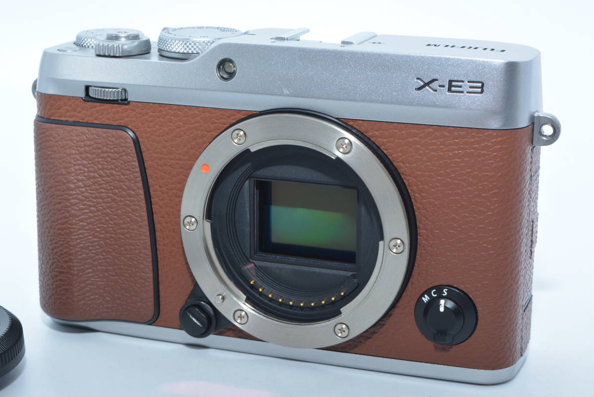[ первоклассный товар ] FUJIFILM беззеркальный однообъективный камера X-E3 одиночный подпалина пункт линзы комплект Brown X-E3LK23F2-BW #6281