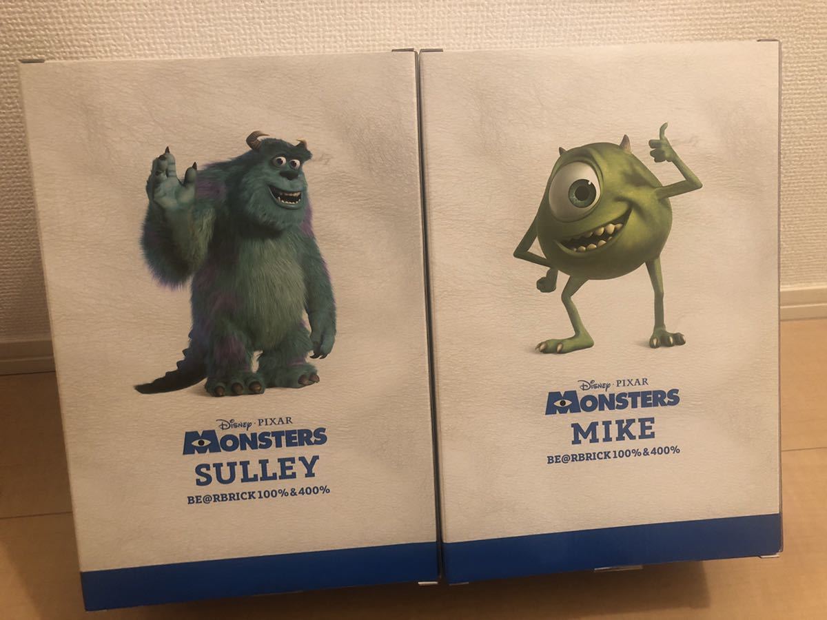 モンスターズインク/MONSTERS,INC SULLEY & MIKE ベアブリック/BE@RBRICK 100%&400%(メディコムトイ・フィギュア・ディズニー・ピクサー)_画像4