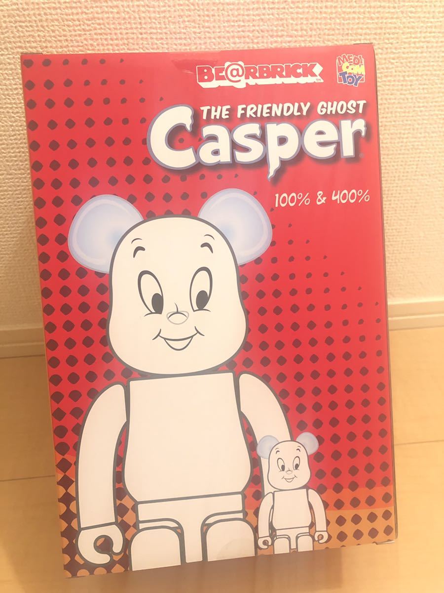 キャスパー/CASPER ベアブリック/BE@RBRICK 100%&400%(メディコムトイ・フィギュア)