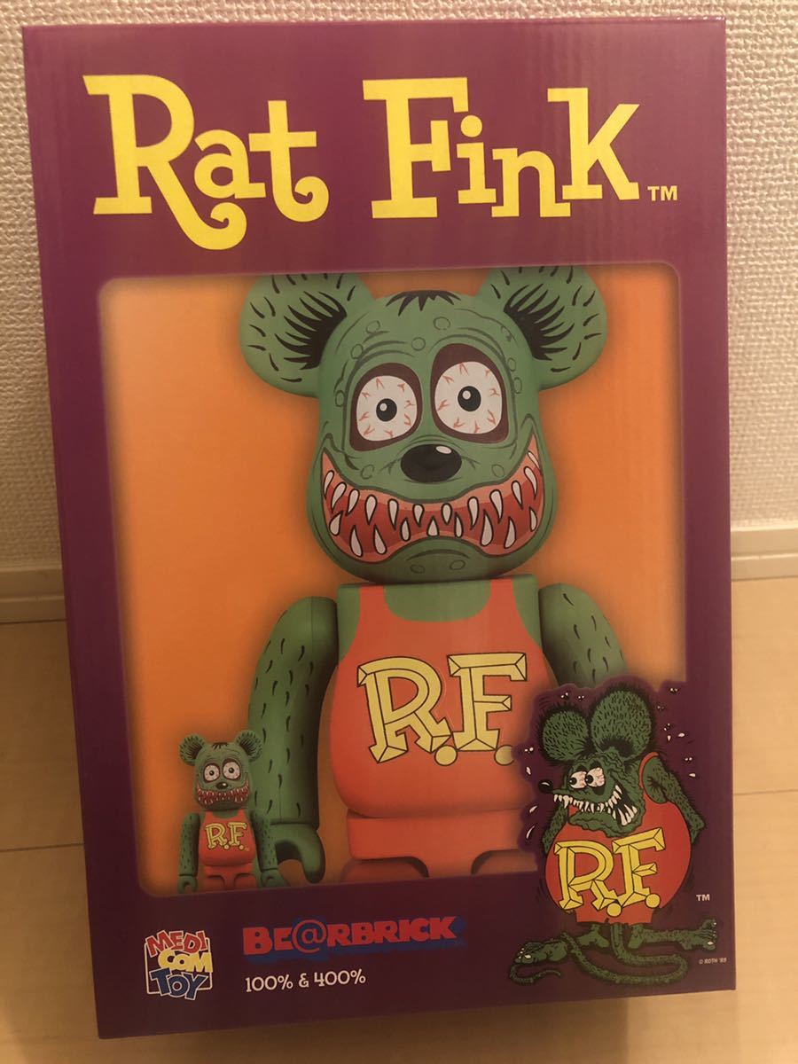 新作モデル RAT FINK ベアブリック/BE@RBRICK 100%&400%(メディコム
