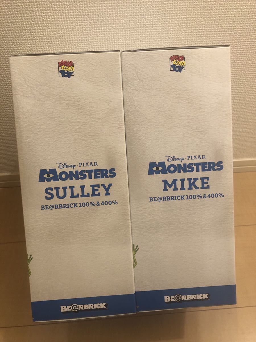 モンスターズインク/MONSTERS,INC SULLEY & MIKE ベアブリック/BE@RBRICK 100%&400%(メディコムトイ・フィギュア・ディズニー・ピクサー)_画像3