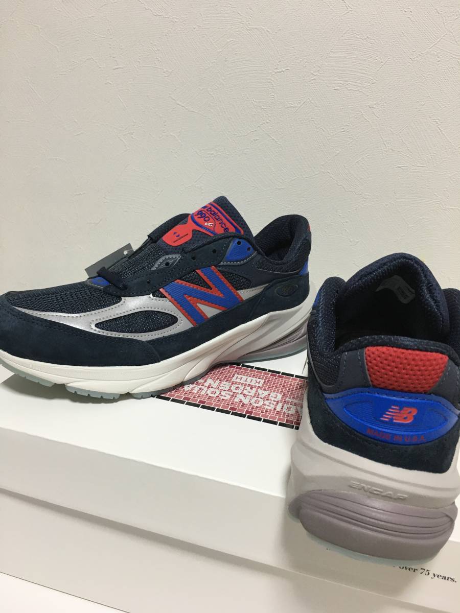 新品 27.5cm US9.5 キス ニューバランス KITH New Balance 990V6 Ronnie Fieg Navy ロニーファイグ マディソンスクエア ネイビー 23FW_画像6