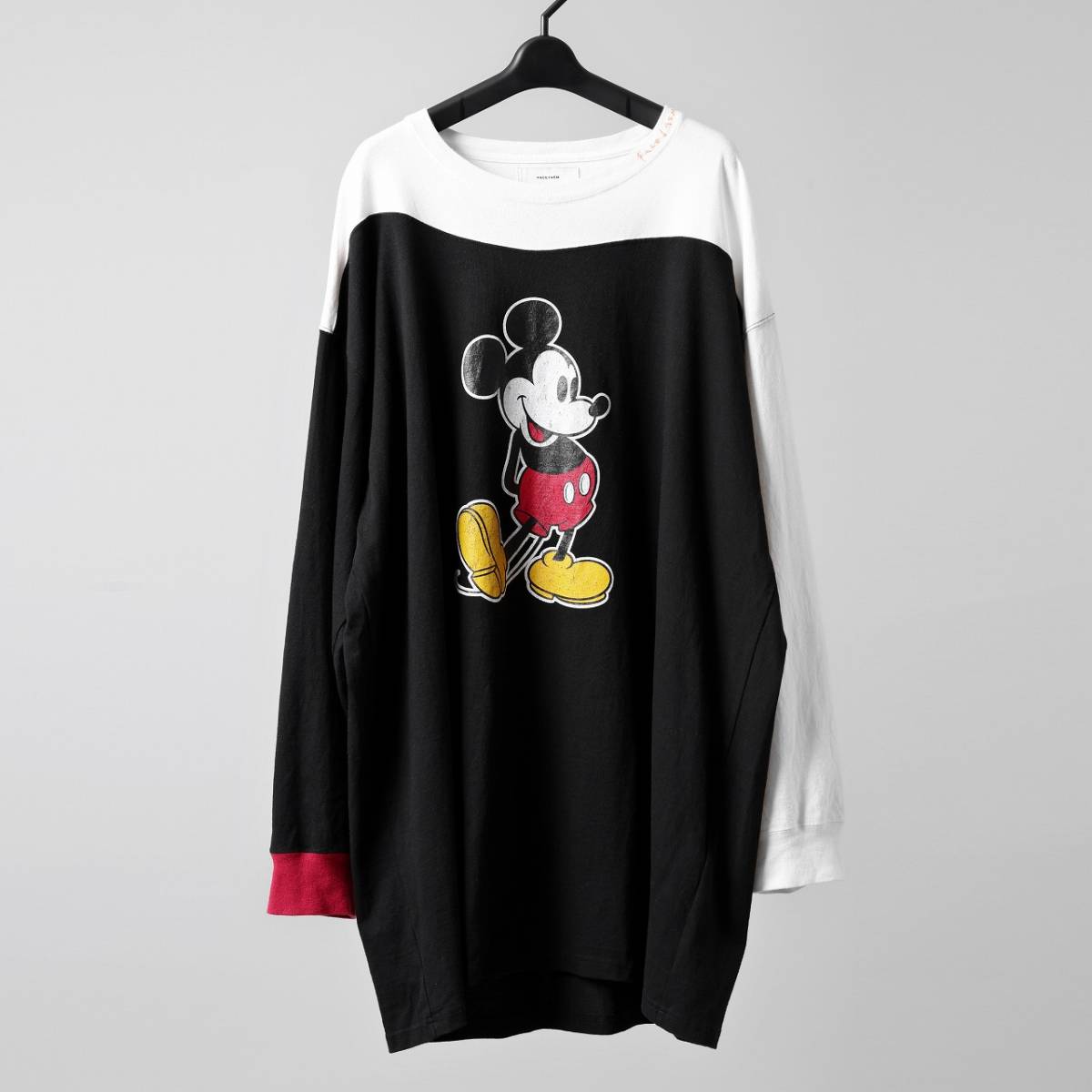 FACETASM × DISNEY Collaboration MICKEY ASYMMETRIC LONGSLEEVE TEE ファセッタズム 定価24200円 NUMBER (N)INE UNDERCOVER A.F ARTEFACT_画像1