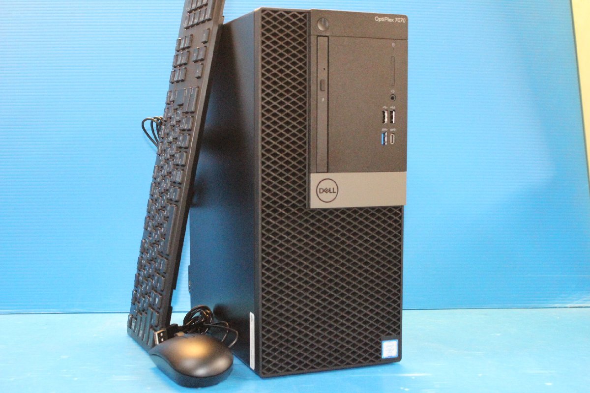 ■DELL■ OptiPlex 7070 / Core i7-9700 3.0GHz / メモリ 8GB / HDD 1TB / GeForce GT 730 / Win11Pro / キーボード・マウス付属_画像1