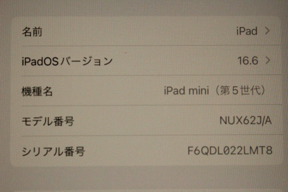 ■Apple■ iPad mini 第5世代 Wi-Fi+Cellular 64GB シルバー au/KDDI [NUX62J/A]_画像3