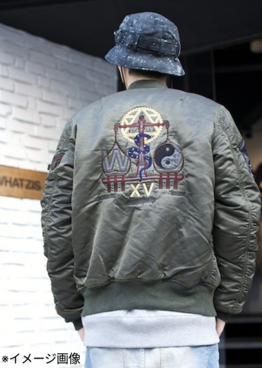 ALPHA×BAL×WHATZIS 15周年記念 別注 限定 トリプルコラボ MA-1 ALPHA×BAL×WHATZIS 15周年記念 別注 限定 トリプルコラボ MA-1