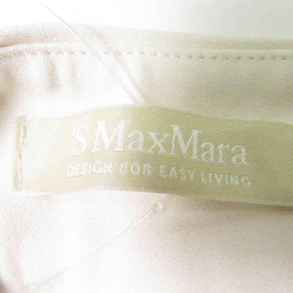  beautiful goods Smaxmaraes Max Mara center Press wide pants 40 rayon fading te-to other lady's AY4550A76