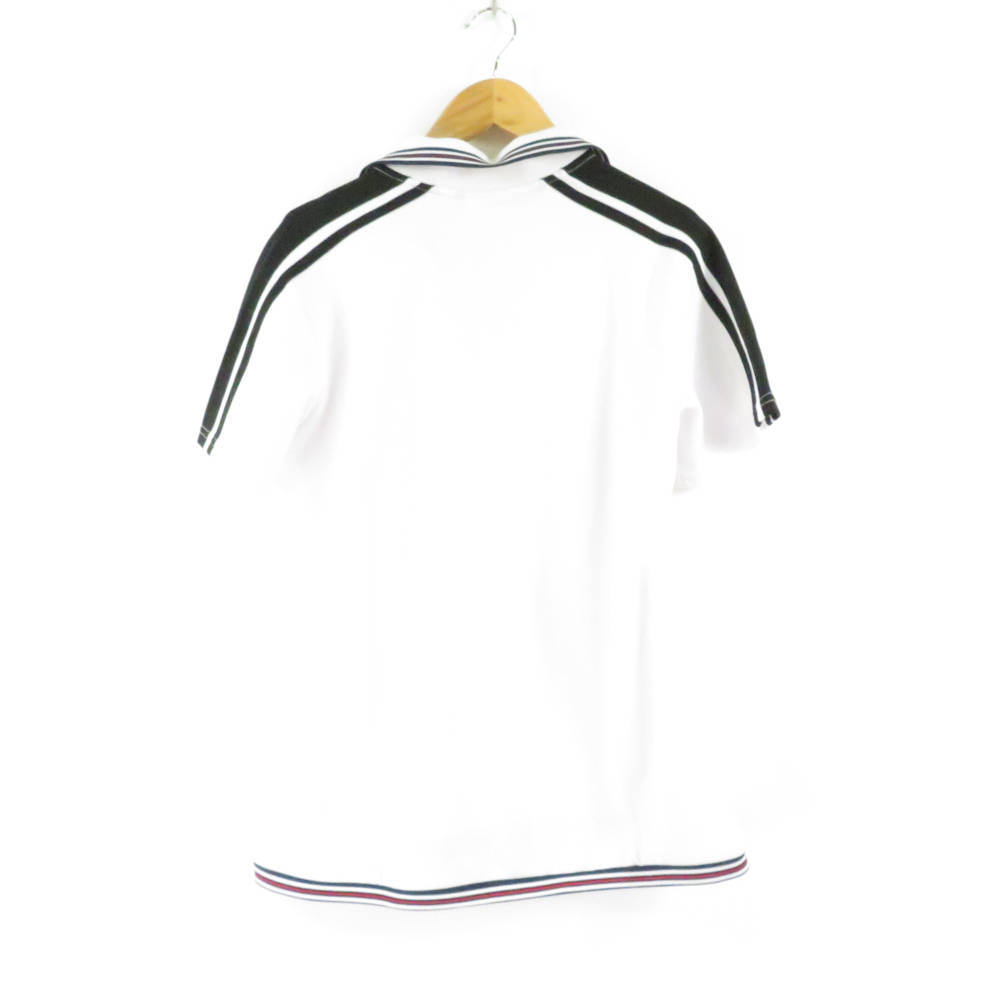  прекрасный товар FILA GOLF filler Golf рубашка-поло с коротким рукавом L полиэстер Golf одежда tops трехцветный белый чёрный женский HU712A40