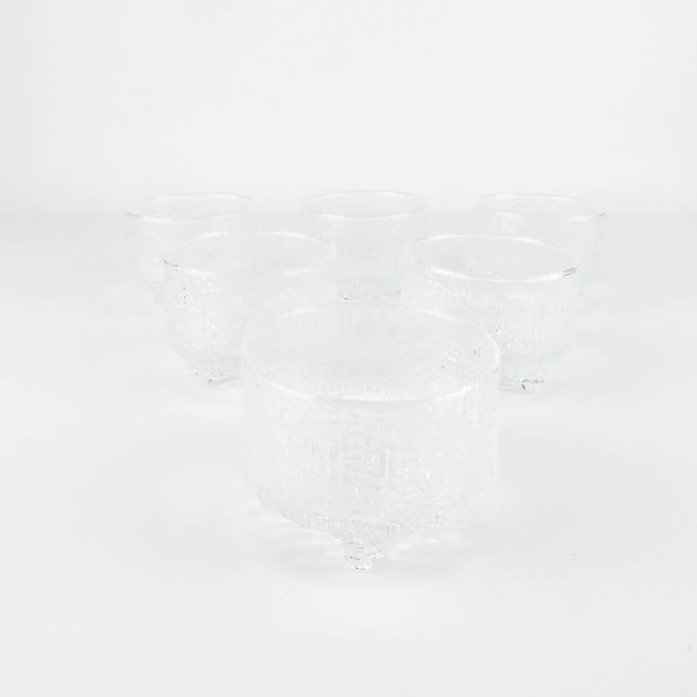 未使用 iittala イッタラ ウルティマツーレ キャンドルホルダー 65mm 6点 セット クリア 北欧 雑貨 インテリア SU4373H_画像1