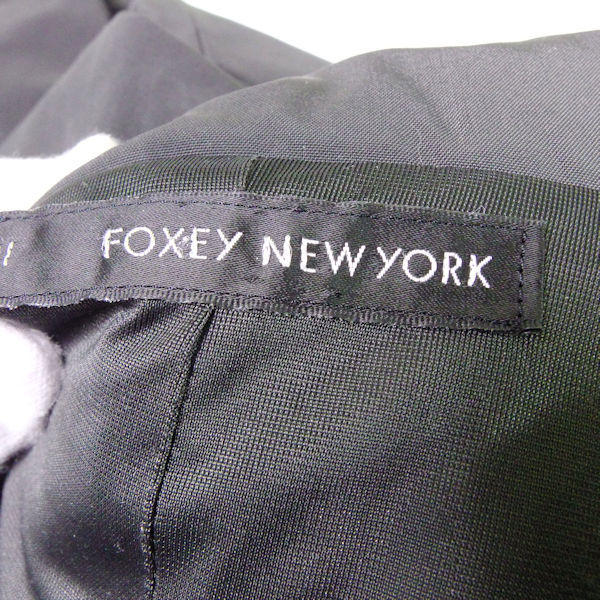 FOXEY NEW YORKフォクシー 26697 RAINY LONG&SHORT コート 黒系 38 2WAY AY398B1_画像9