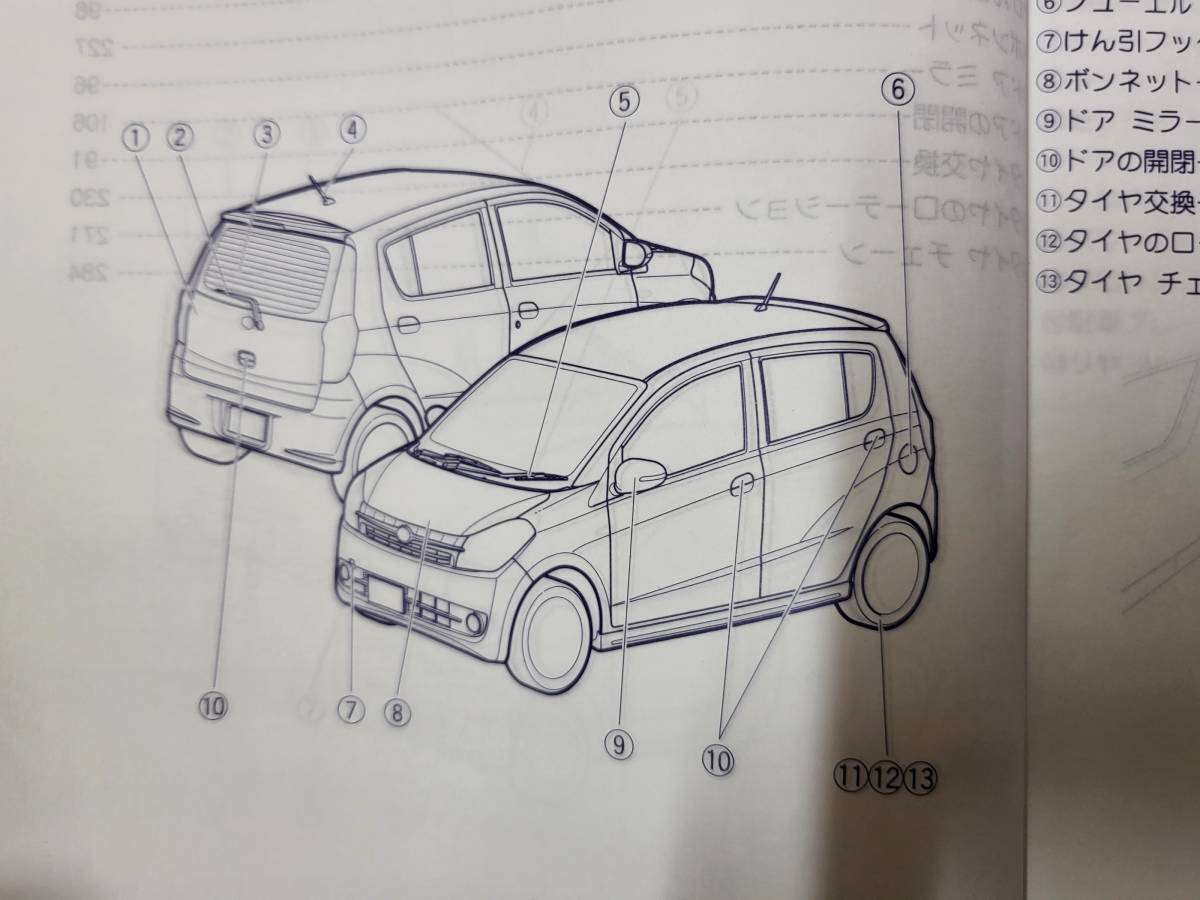 2011(平成23)年11月発行　スバル　プレオ　取扱説明書　SUBARU　PLEO　L275F　L285F　L275B　L285B　01999-B2244_画像8