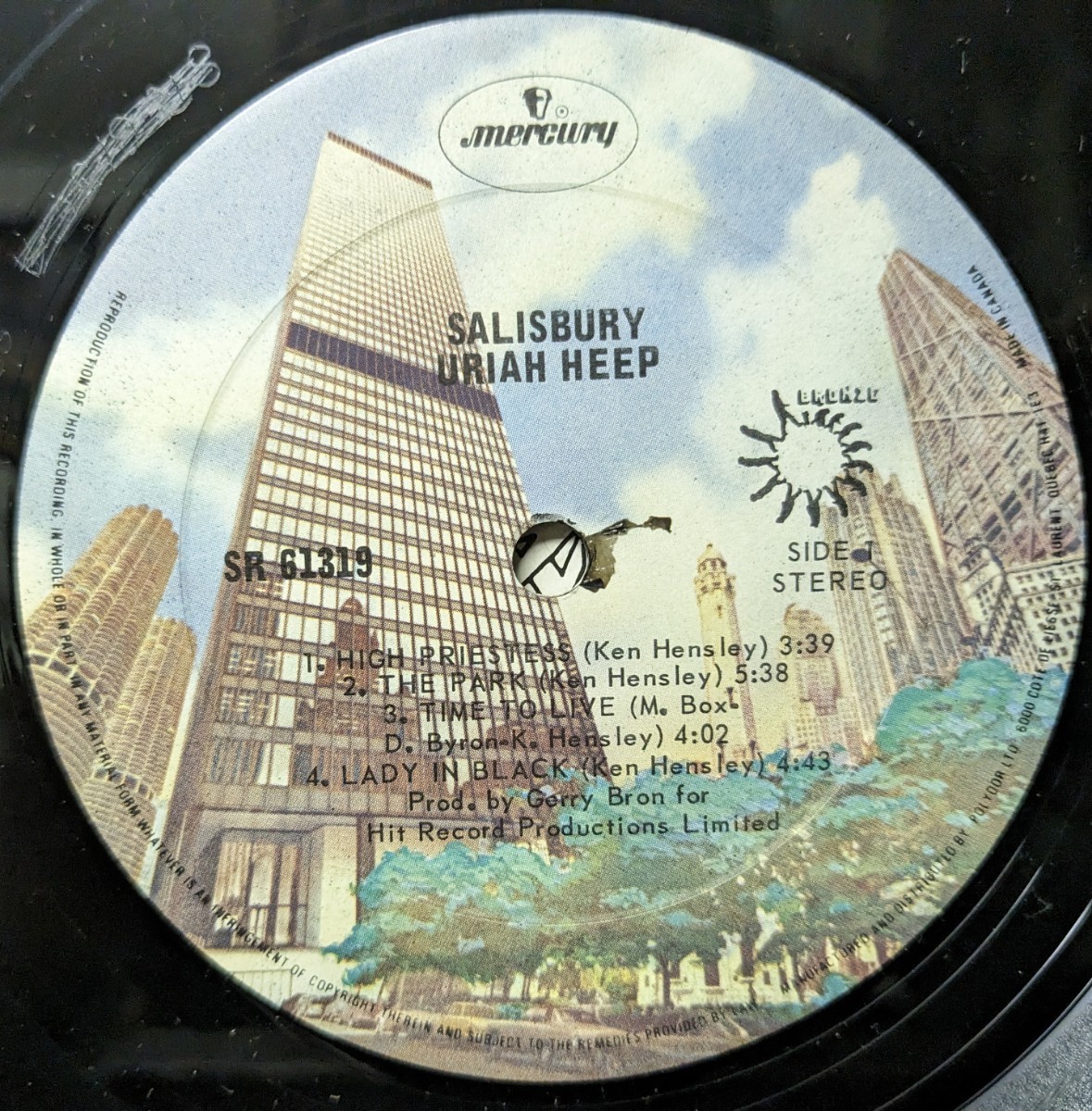 ☆URIAH HEEP/SALISBURY1973'CANADA MERCURY_画像3