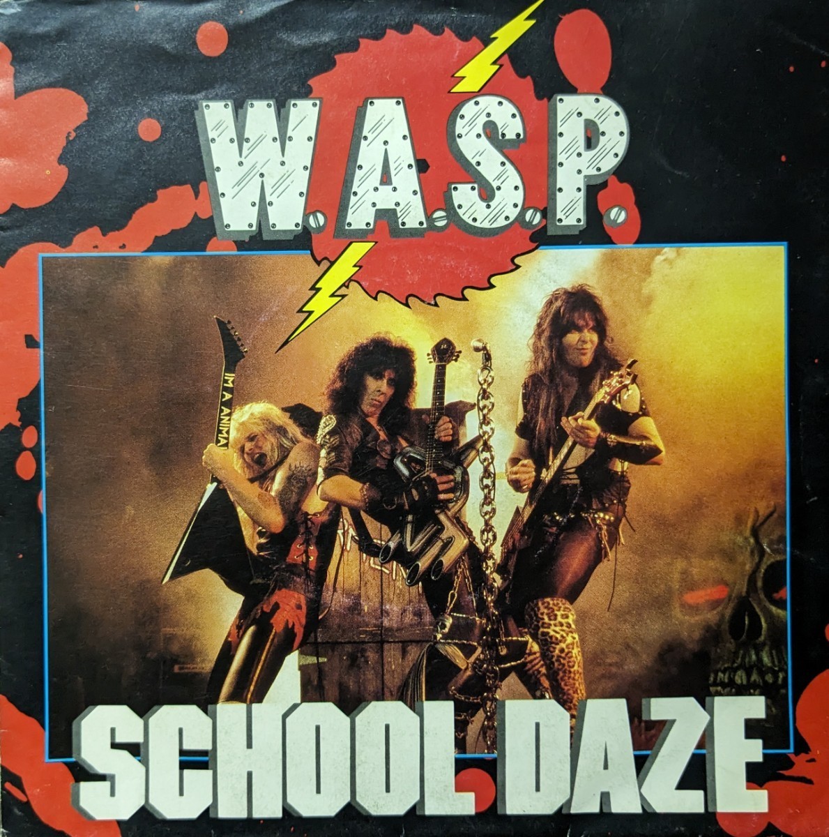 ☆WASP/SCHOOL DAZE1984'UK CAPITOL pster sleeve 7INCH_画像1