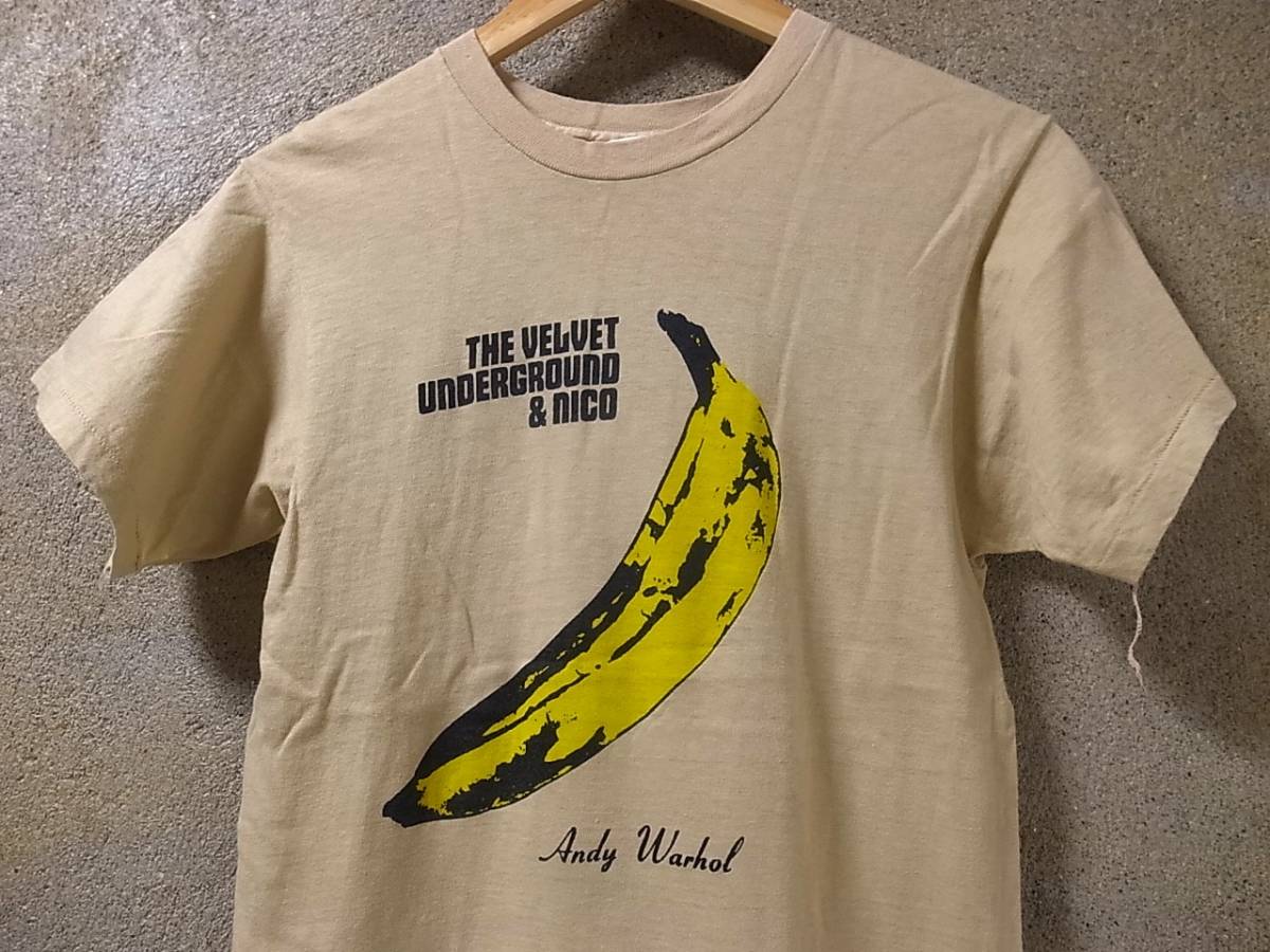 70s80s VELVET UNDERGROUND＆NICO ベルベットアンダーグラウンド バンドTシャツ バナナ アンディウォーホール/ビンテージ90s レッチリ RHCPの画像1