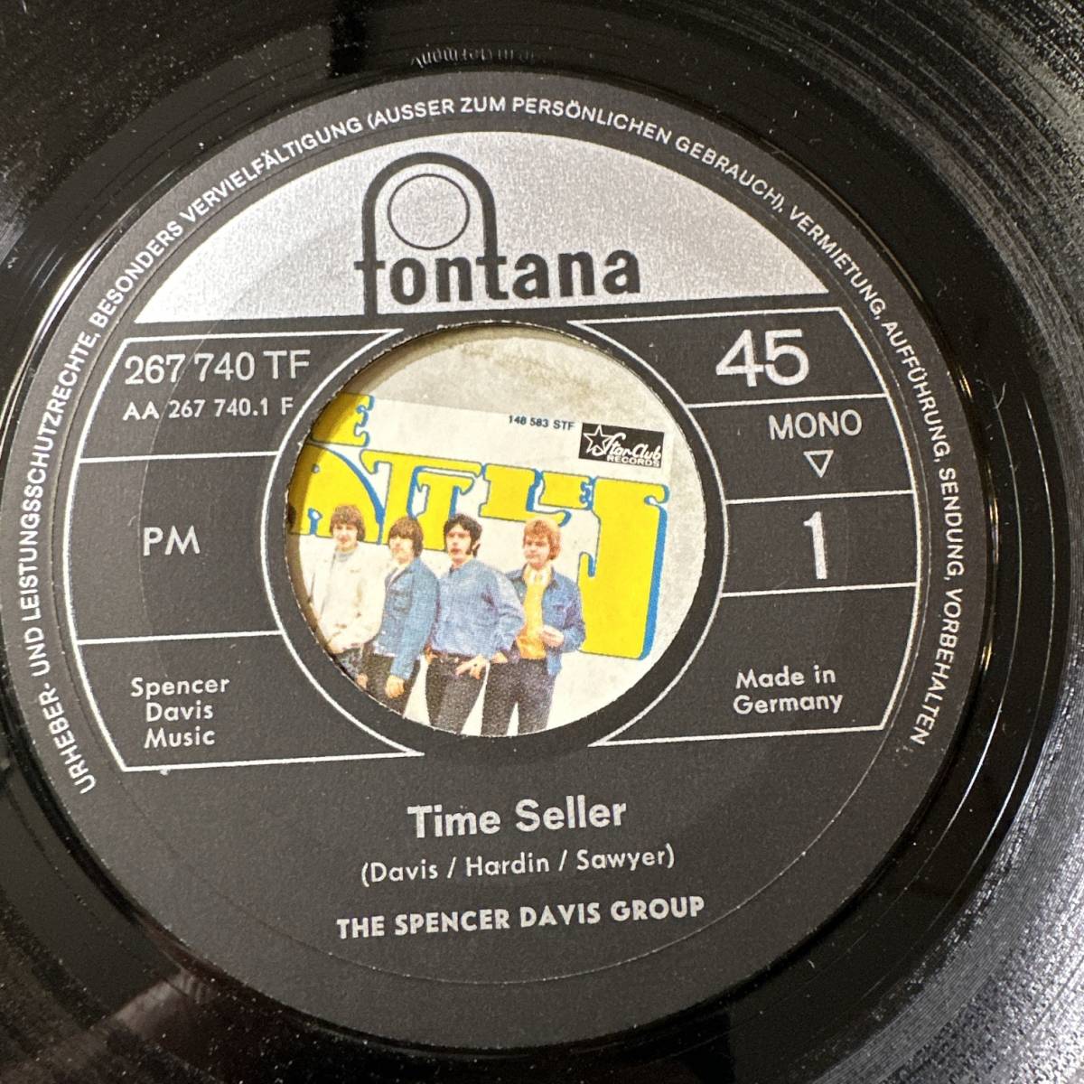 Spencer Davis Group　- Time Seller ☆ドイツORIG 7″☆UKチャートHIT☆UK beat☆OLD ROCK・Psychedelic_画像3