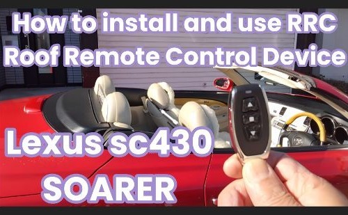 RRC Roof Remote Control Device ルーフリモコン 004 Lexus sc430 40ソアラ uzz40 全モデル適合 ボタンワンタッチでルーフ開閉,途中停止可,_画像6