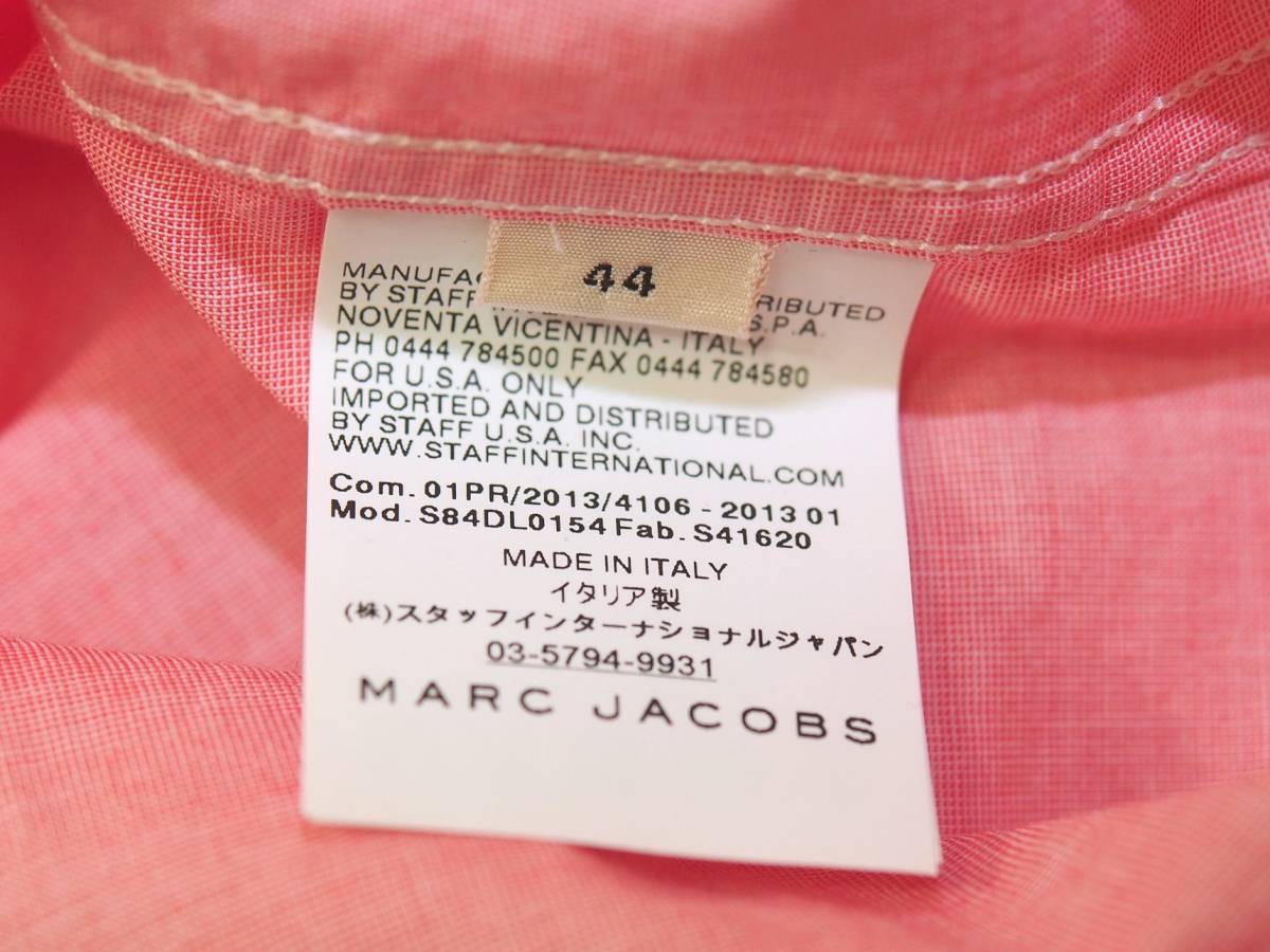 未使用品 定価41800円 マークジェイコブス 13SSクレリックシャツ44 Italy製 MARC JACOBS_画像5