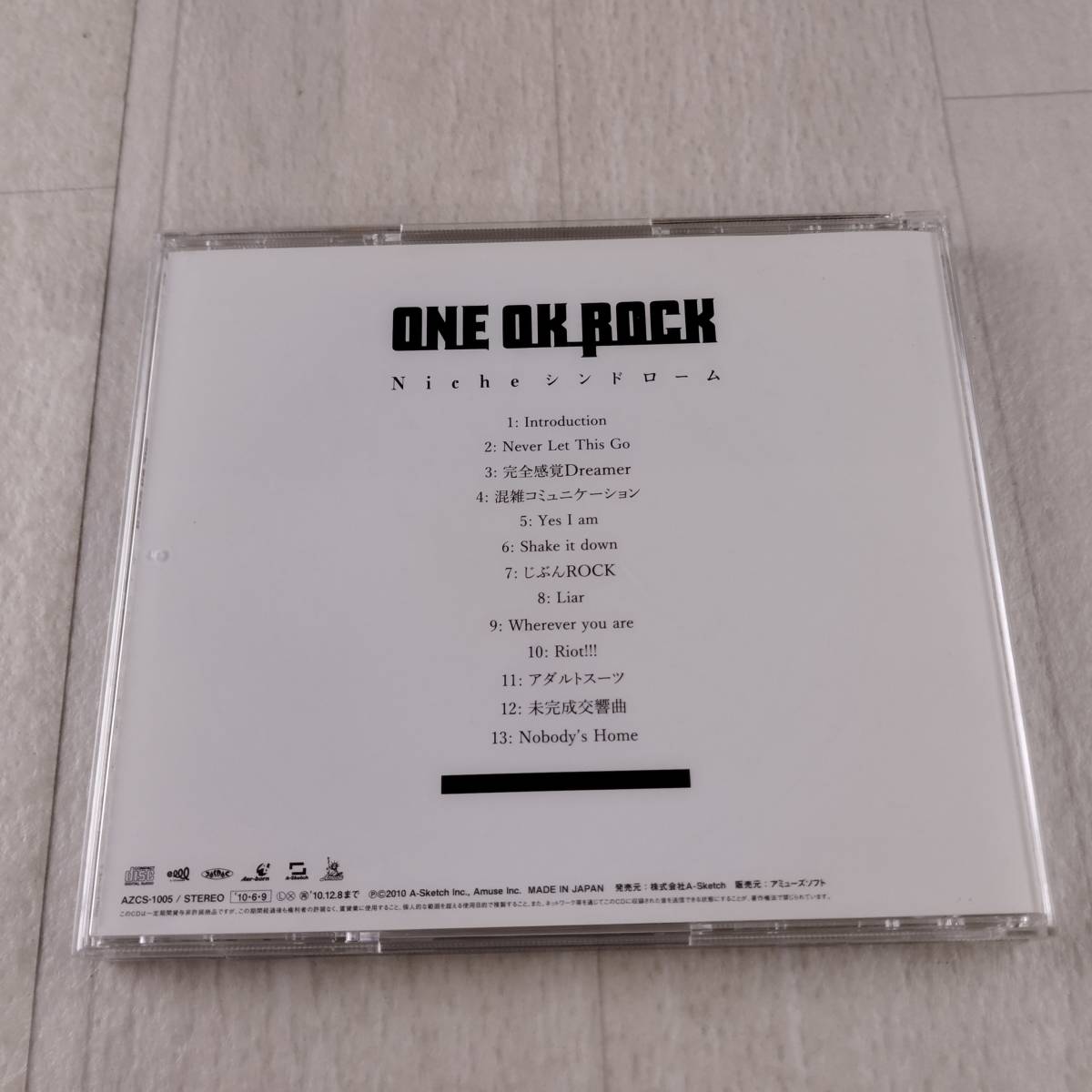 1MC1 CD ONE OK ROCK Niche シンドローム _画像2